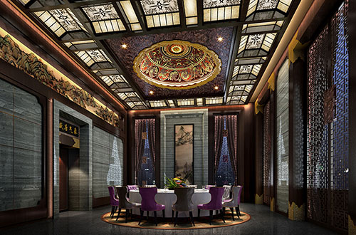 黑龙江低调奢华的新中式酒店设计效果图