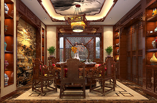 黑龙江温馨雅致的古典中式家庭装修设计效果图