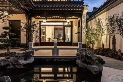 黑龙江现代中式别墅的庭院设计如此美丽
